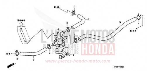 AIR INJECTION CONTROL VALVE (XL125V1/2/3/4/5/6) XL125V4 de 2004